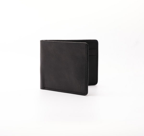 ნიკოლოს ნატურალური ტყავის საფულე, შავი