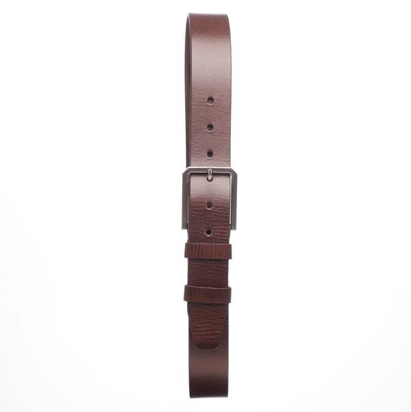 Nicolo Natural Leather Belt Brown, 40 mm, LOGON4BR