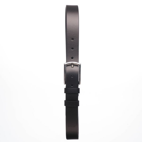 Nicolo Natural Leather Belt Black, 35 mm, LOGOMBL21